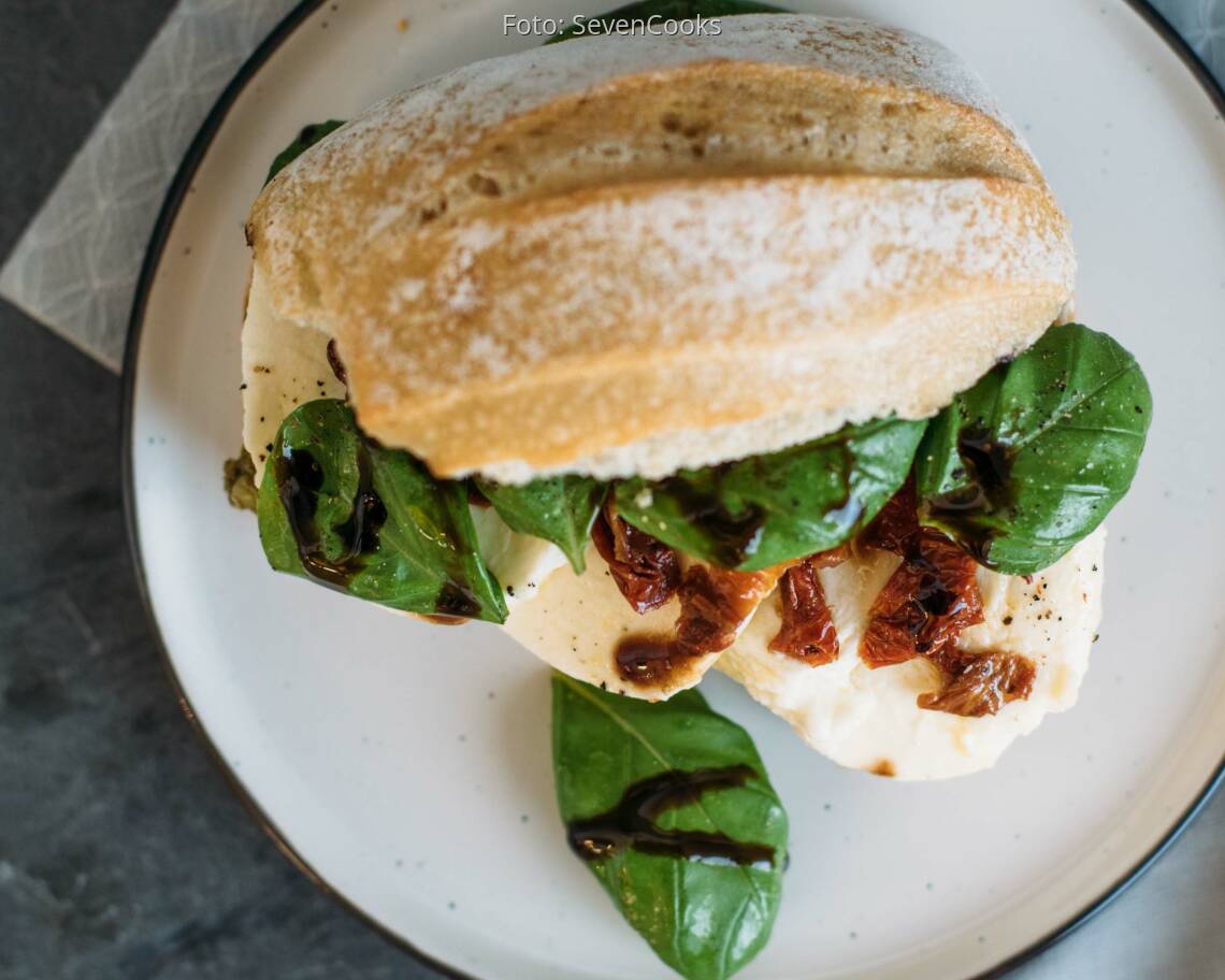 Vegetarisches Rezept: Italian-Caprese-Sandwich