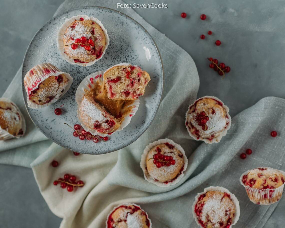 Vegetarisches Rezept: Johannisbeer-Muffins 2