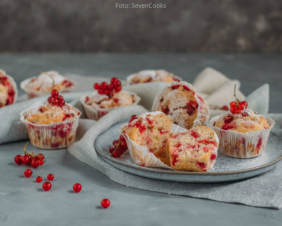 Vegetarisches Rezept: Johannisbeer-Muffins 3