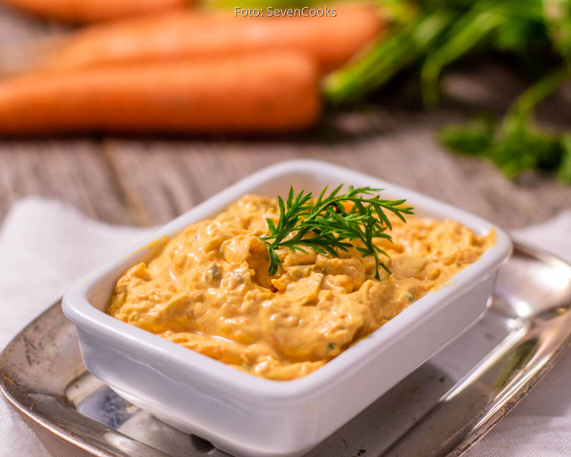 Vegetarisches Rezept: Karotten-Frischkäse-Dip 3