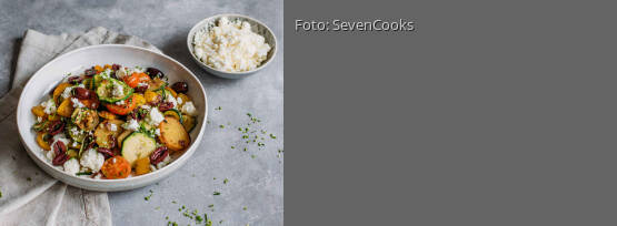 Rezeptbild für "Kartoffel-Gemüse-Pfanne mit Feta"