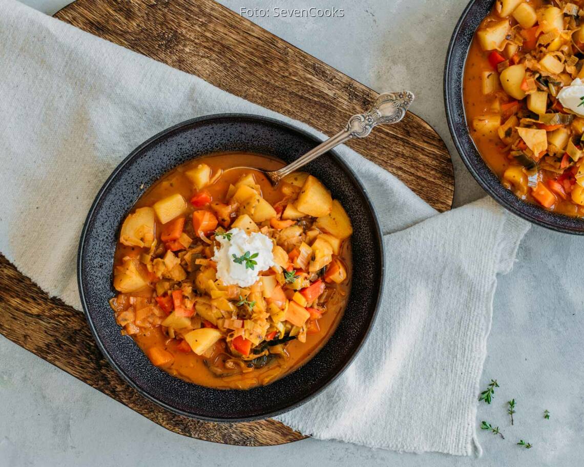 Vegetarisches Rezept: Kartoffelgulasch 1