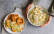 Vegetarisches Rezept: Kartoffelpüree-Pancakes mit fruchtigem Lauchsalat 1