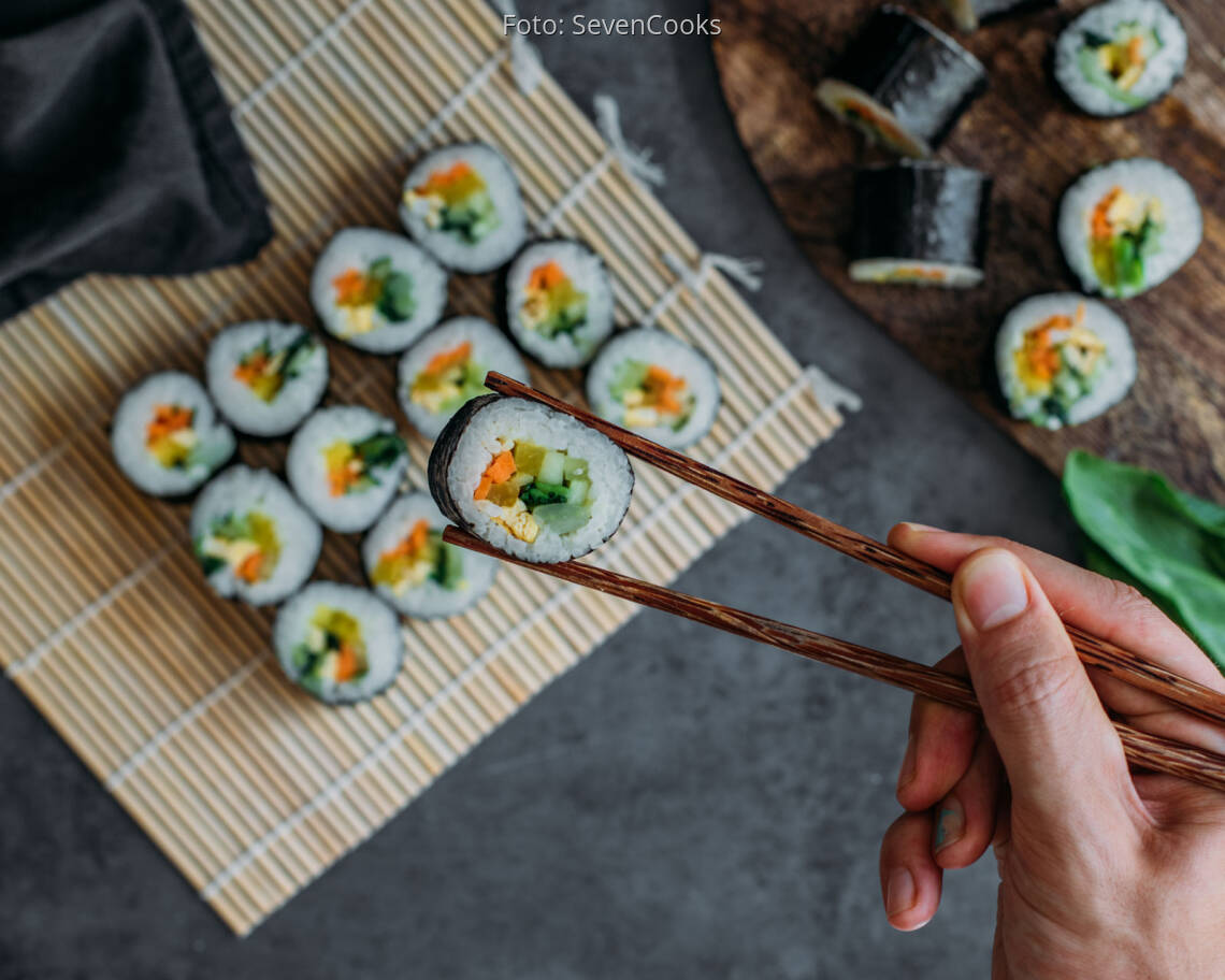 Vegetarisches Rezept: Kimbap 1
