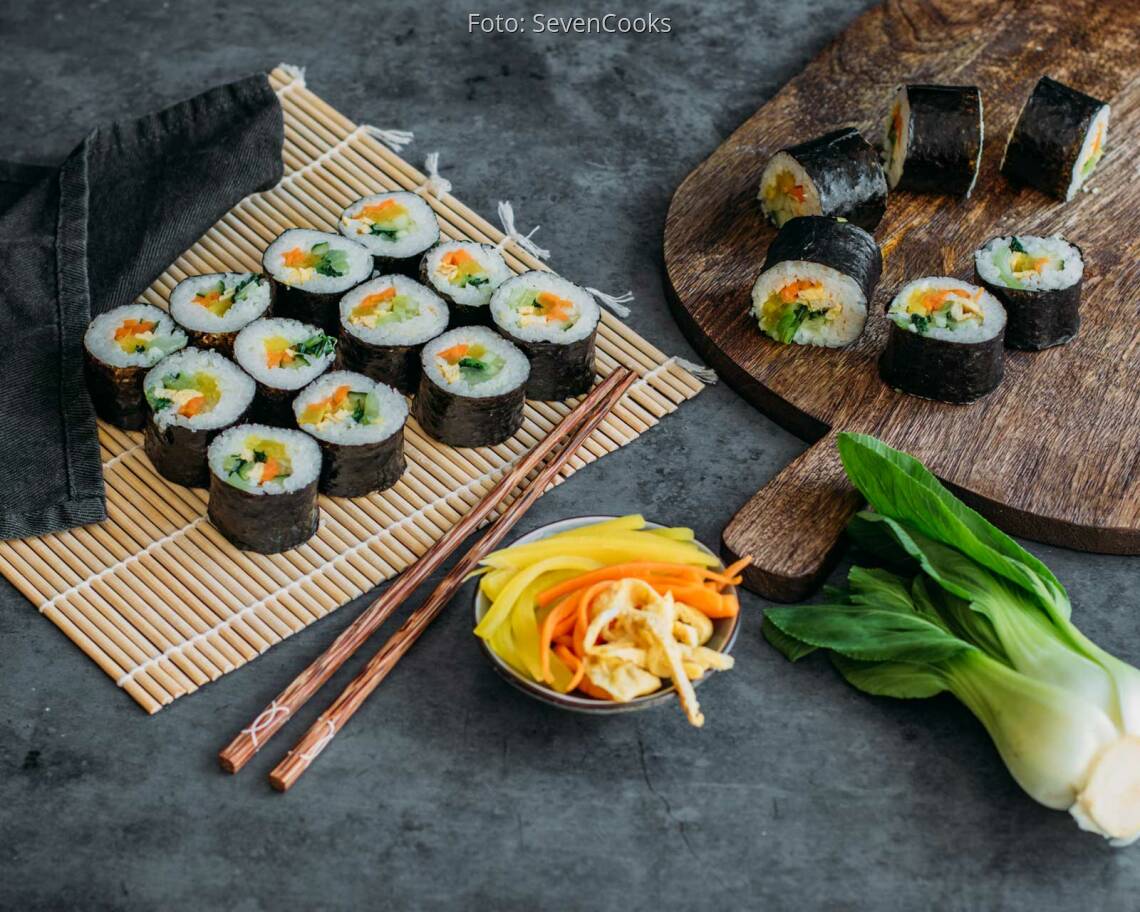 Vegetarisches Rezept: Kimbap 2