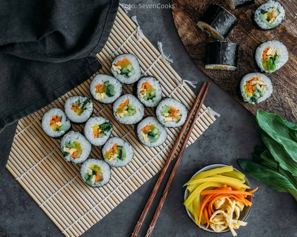 Vegetarisches Rezept: Kimbap 3