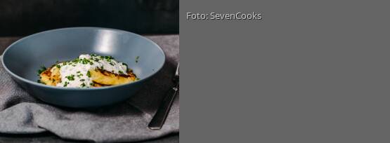 Rezeptbild für "Rösti mit Schnittlauchdip"