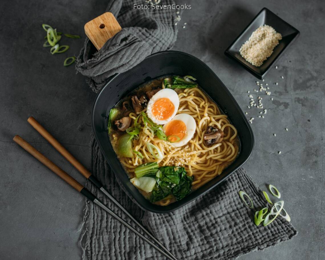 Vegetarisches Rezept: Klassische Ramen Suppe