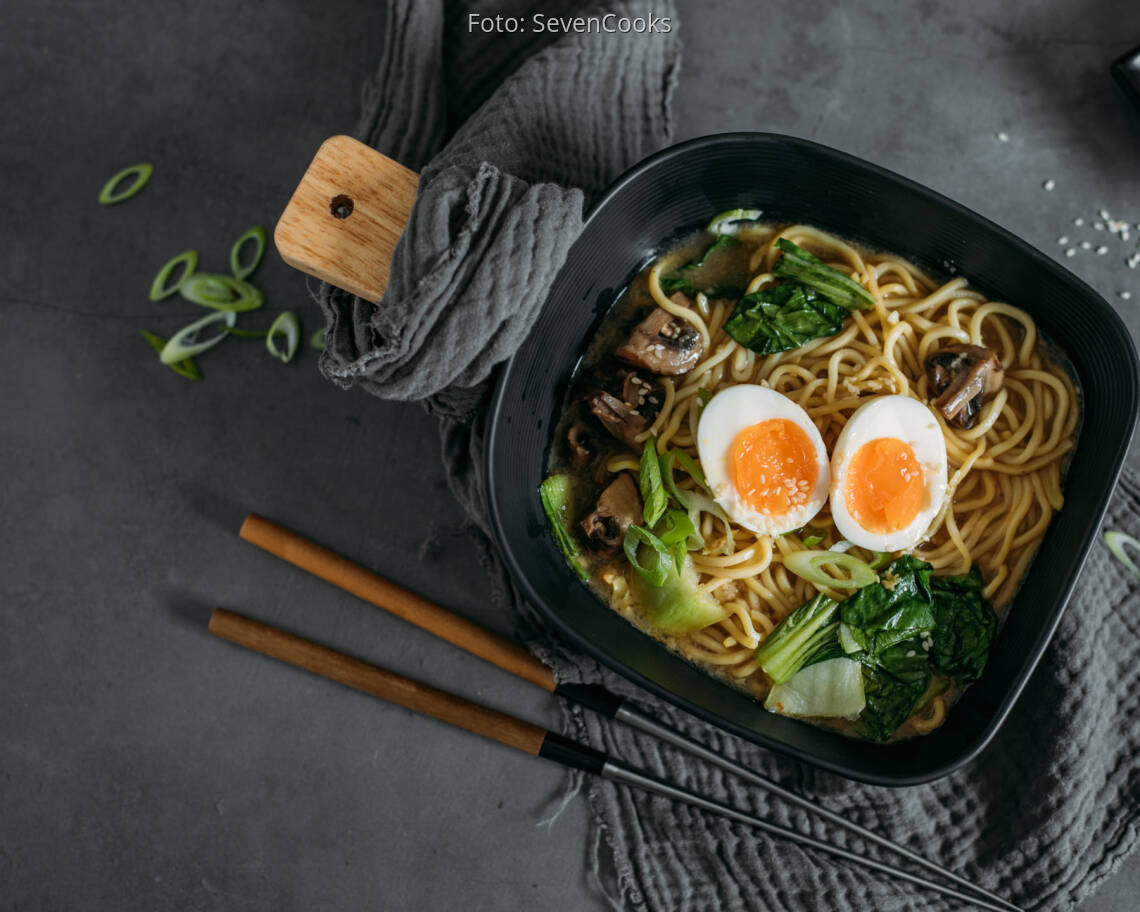 Vegetarisches Rezept: Klassische Ramen Suppe