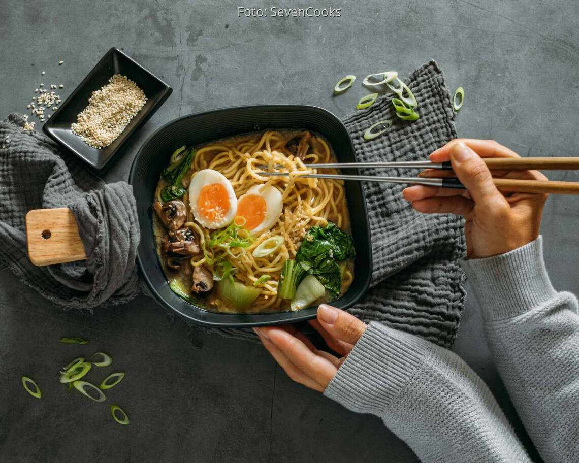 Vegetarisches Rezept: Klassische Ramen Suppe