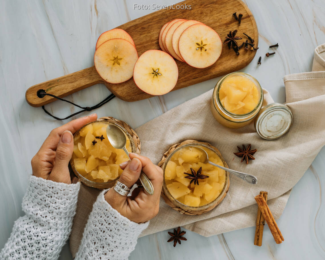 Vegetarisches Rezept: Klassisches Apfelkompott 1