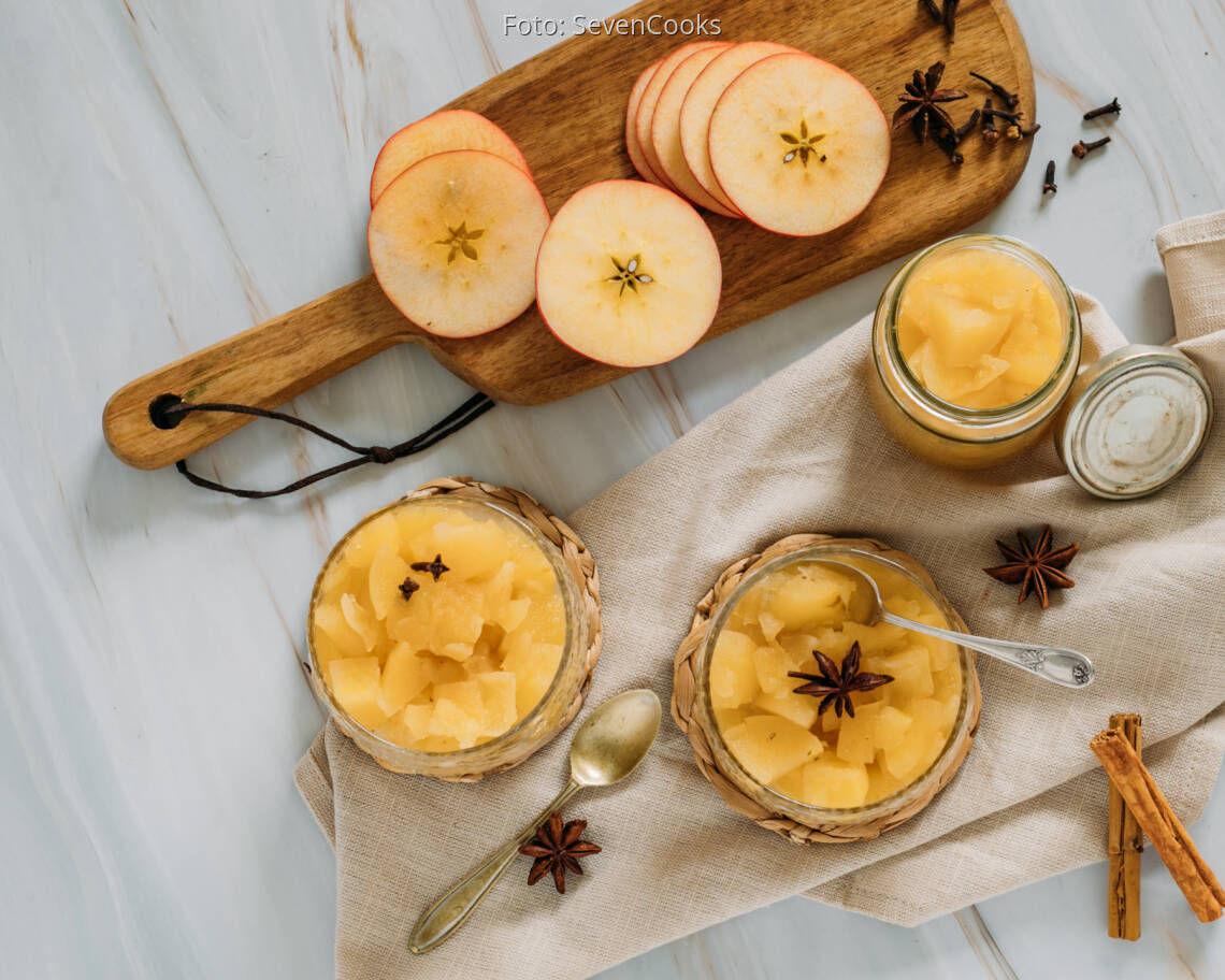 Vegetarisches Rezept: Klassisches Apfelkompott 2