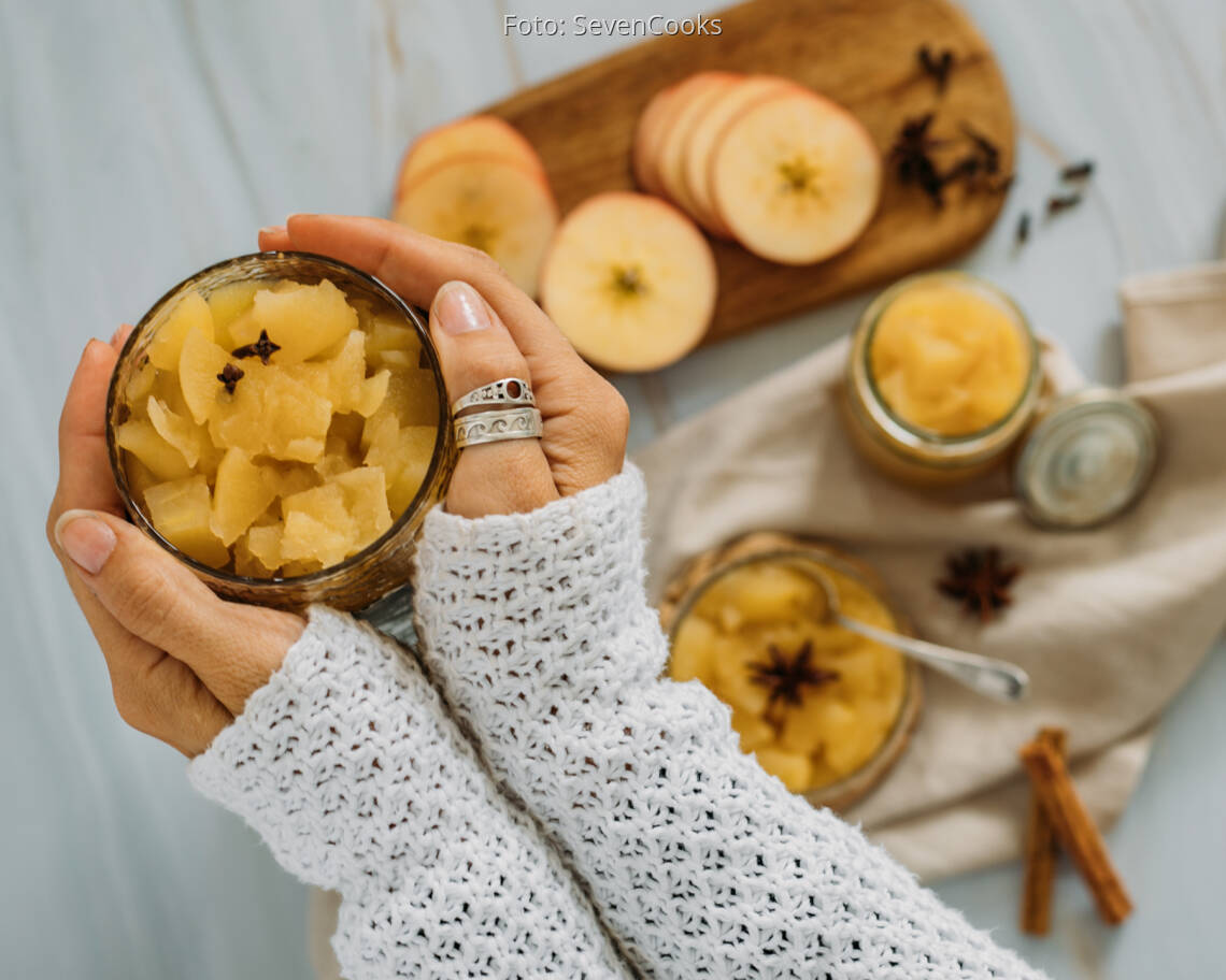 Vegetarisches Rezept: Klassisches Apfelkompott 3