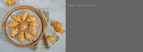 Rezeptbild für "Kleine Käsehörnchen"