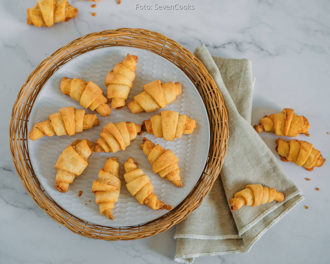 Vegetarisches Rezept: Kleine Käsehörnchen 1