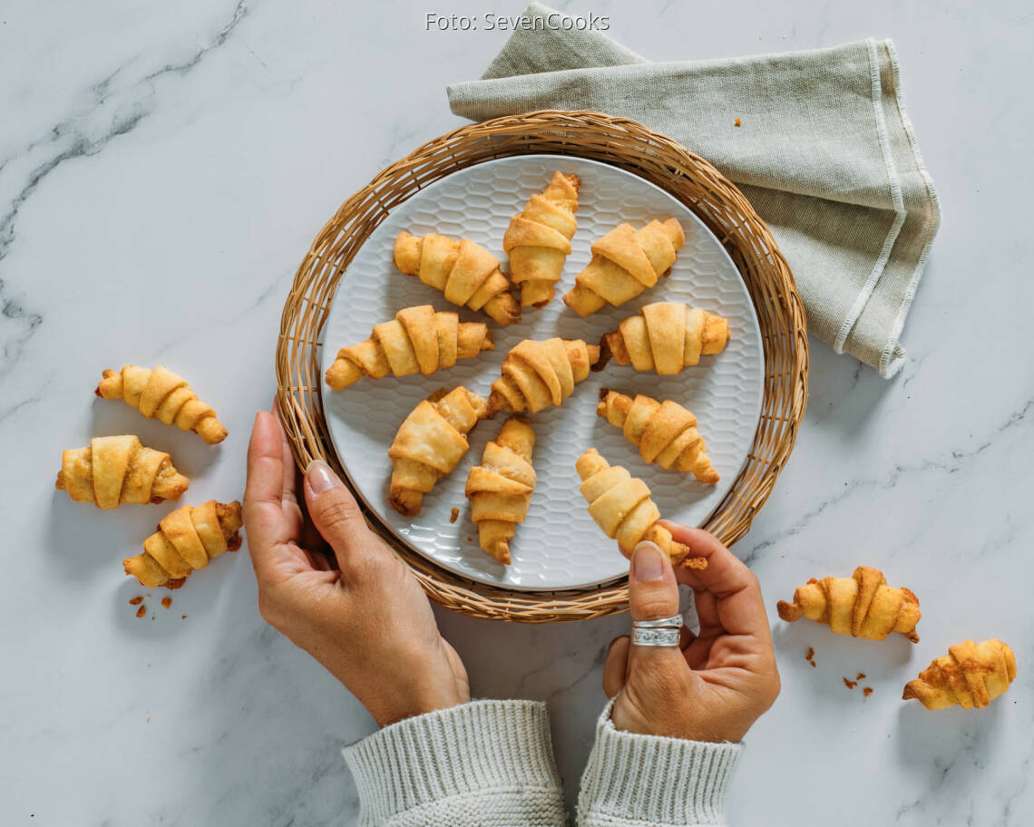 Vegetarisches Rezept: Kleine Käsehörnchen 2