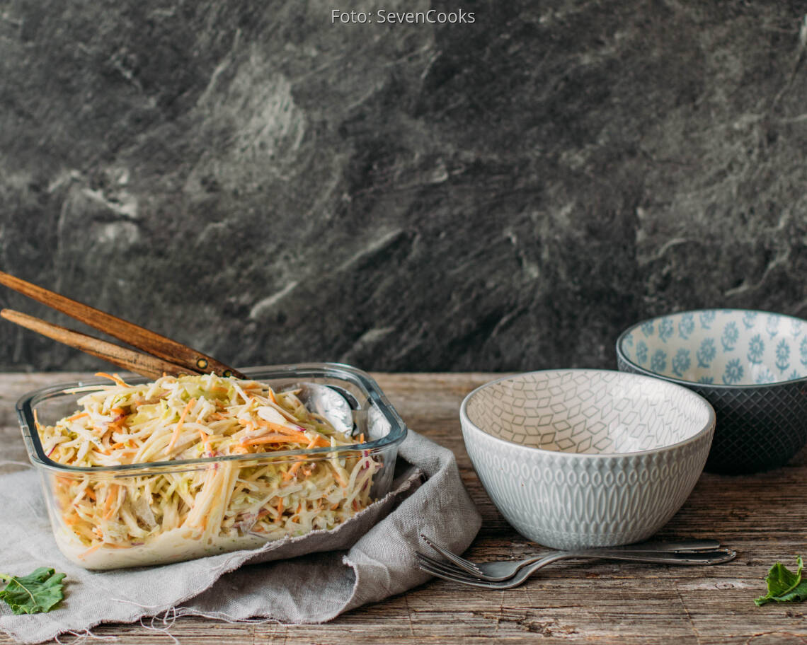 Vegetarisches Rezept: Kohlrabi Coleslaw