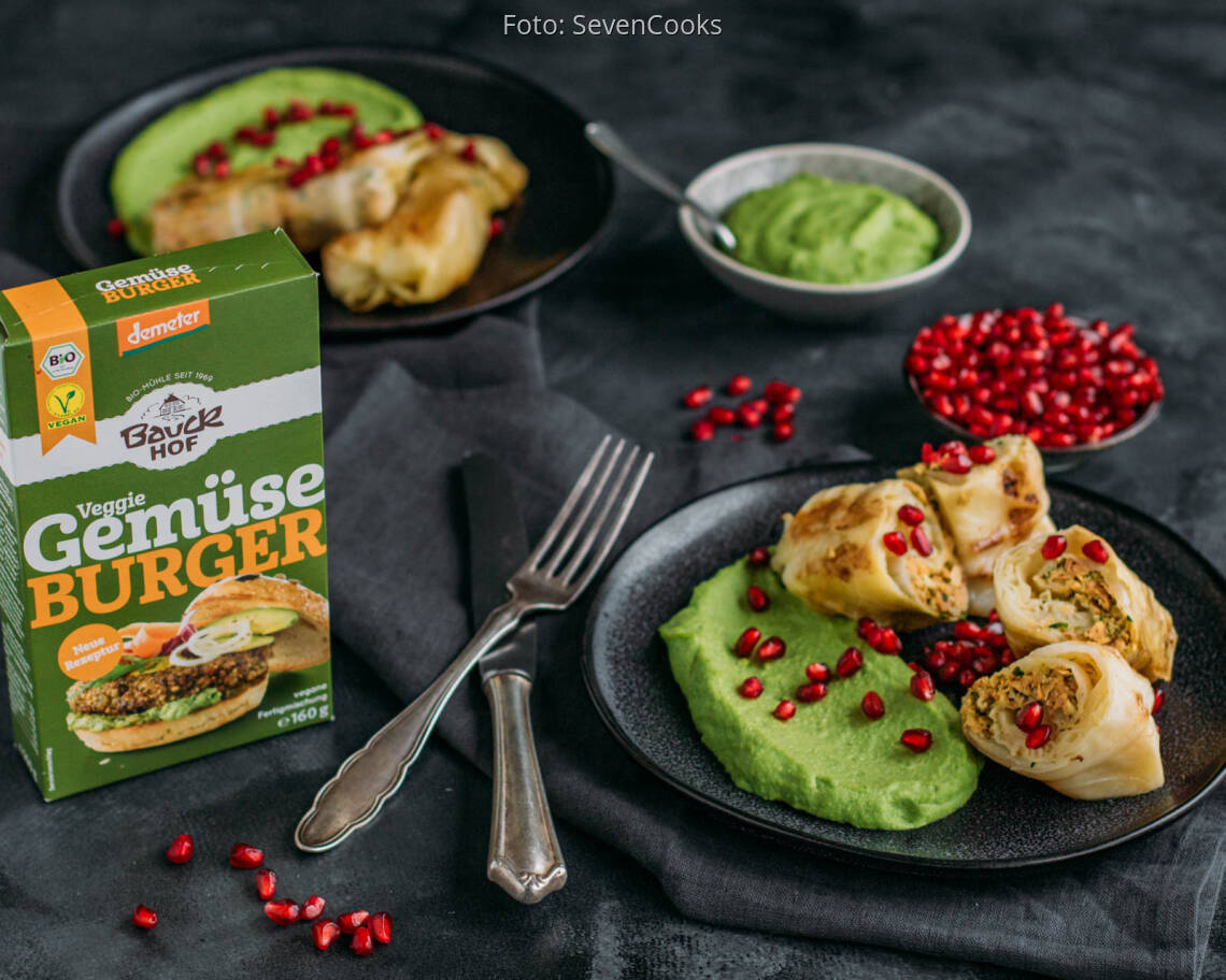 Vegetarisches Rezept: Kohlrouladen mit Gemüseburger-Füllung 2