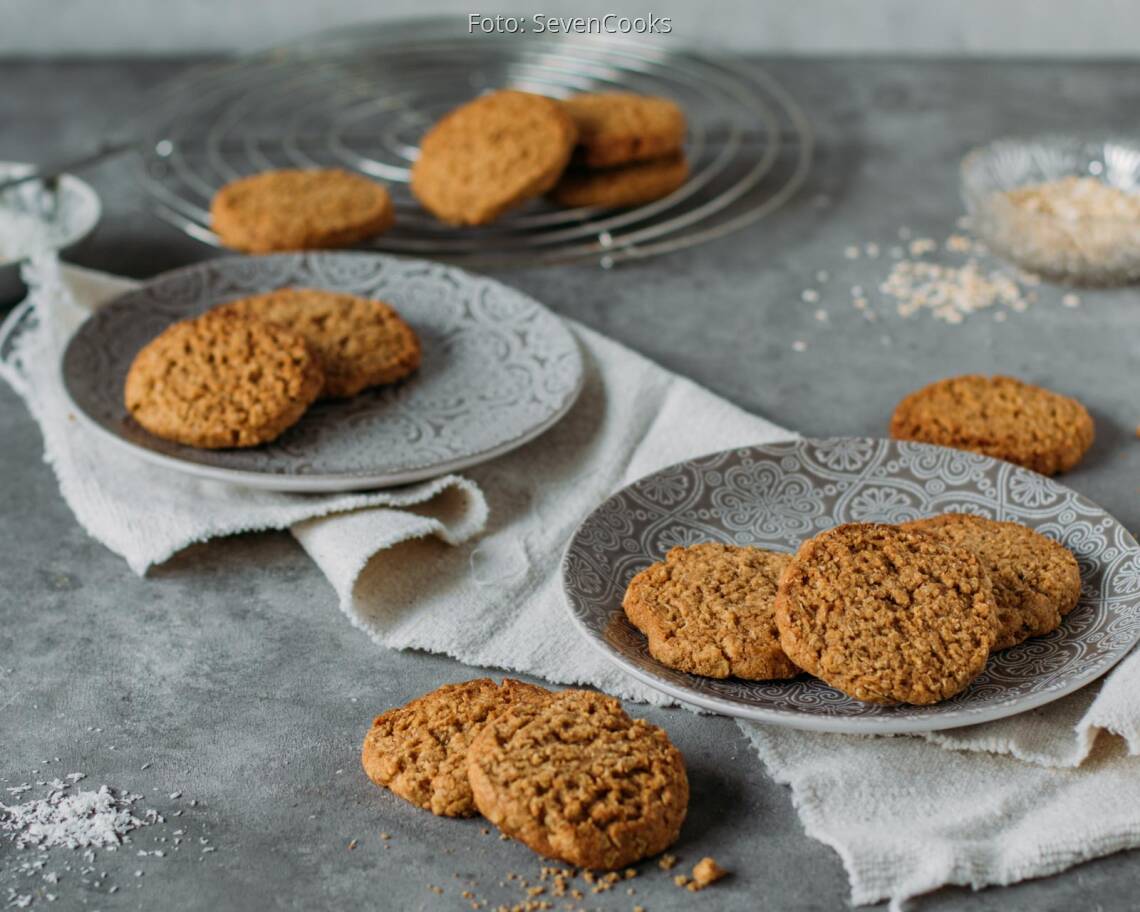 Vegetarisches Rezept: Kokos-Haferflocken-Kekse 2