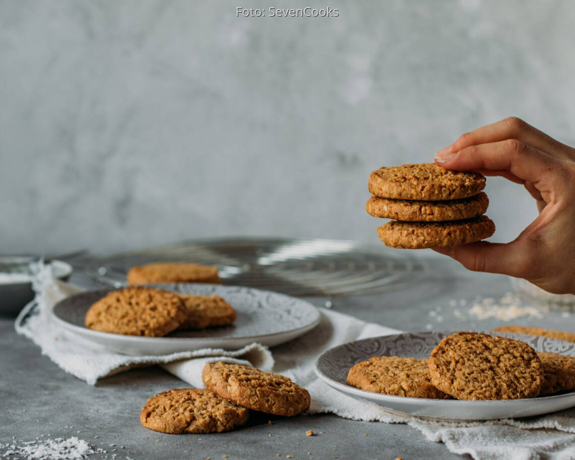 Vegetarisches Rezept: Kokos-Haferflocken-Kekse 3