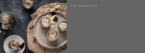 Rezeptbild für "Kokos-Schokotarte im Glas"