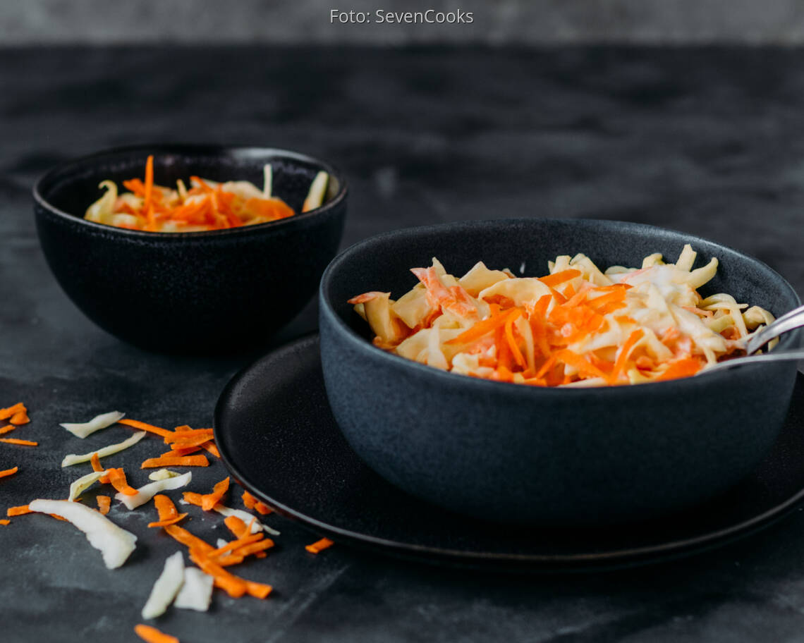 Vegetarisches Rezept: Krautsalat mit Karotte 2