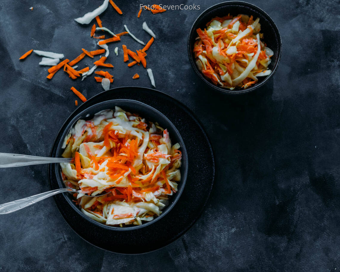 Vegetarisches Rezept: Krautsalat mit Karotte 3