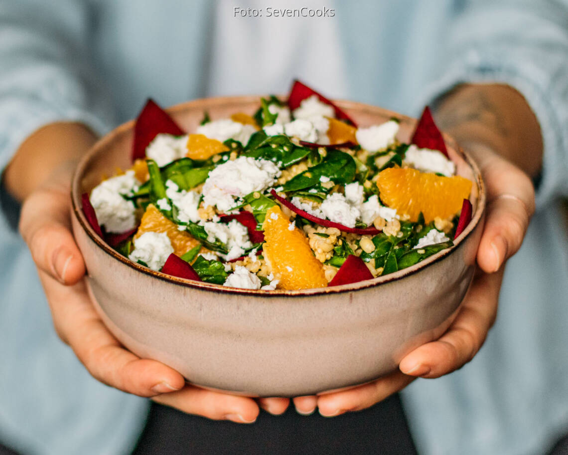 Vegetarisches Rezept: Körnersalat 2