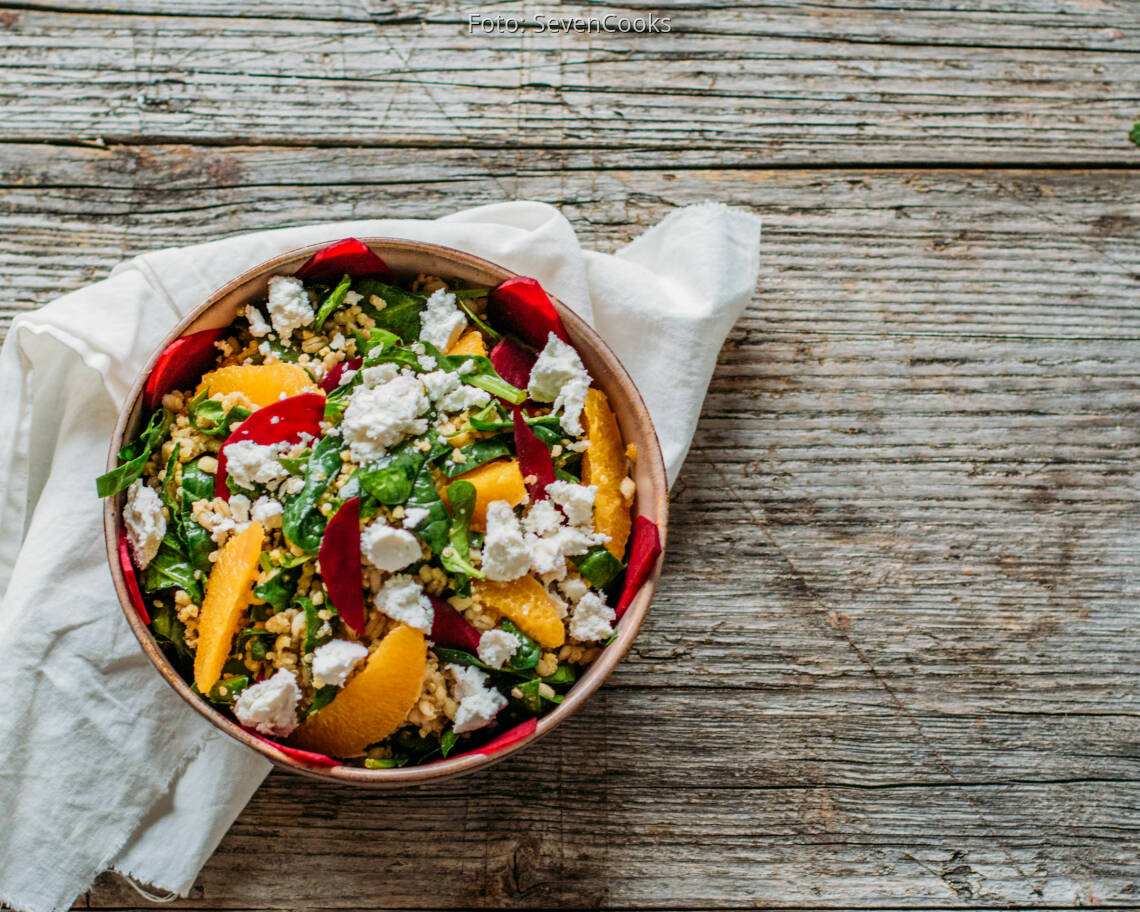 Vegetarisches Rezept: Körnersalat 3