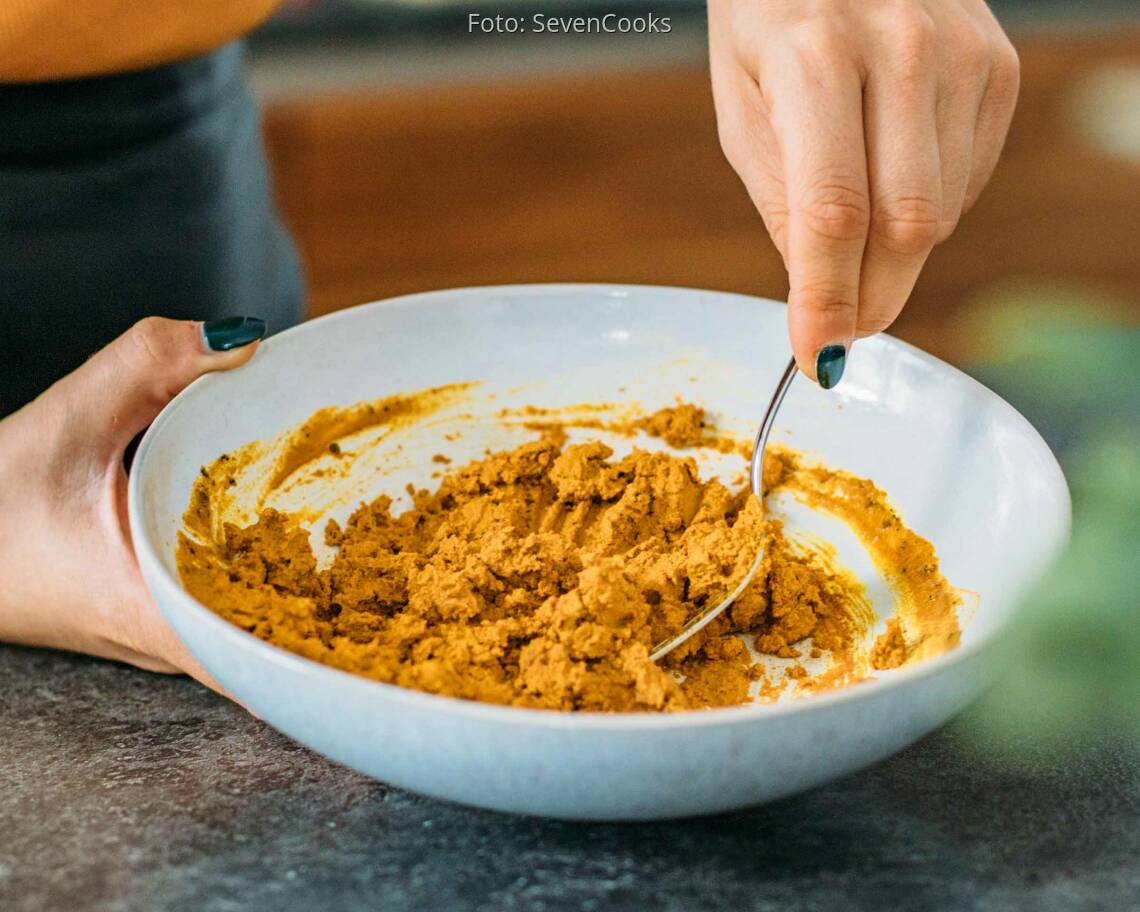 Vegetarisches Rezept: Kurkuma-Paste