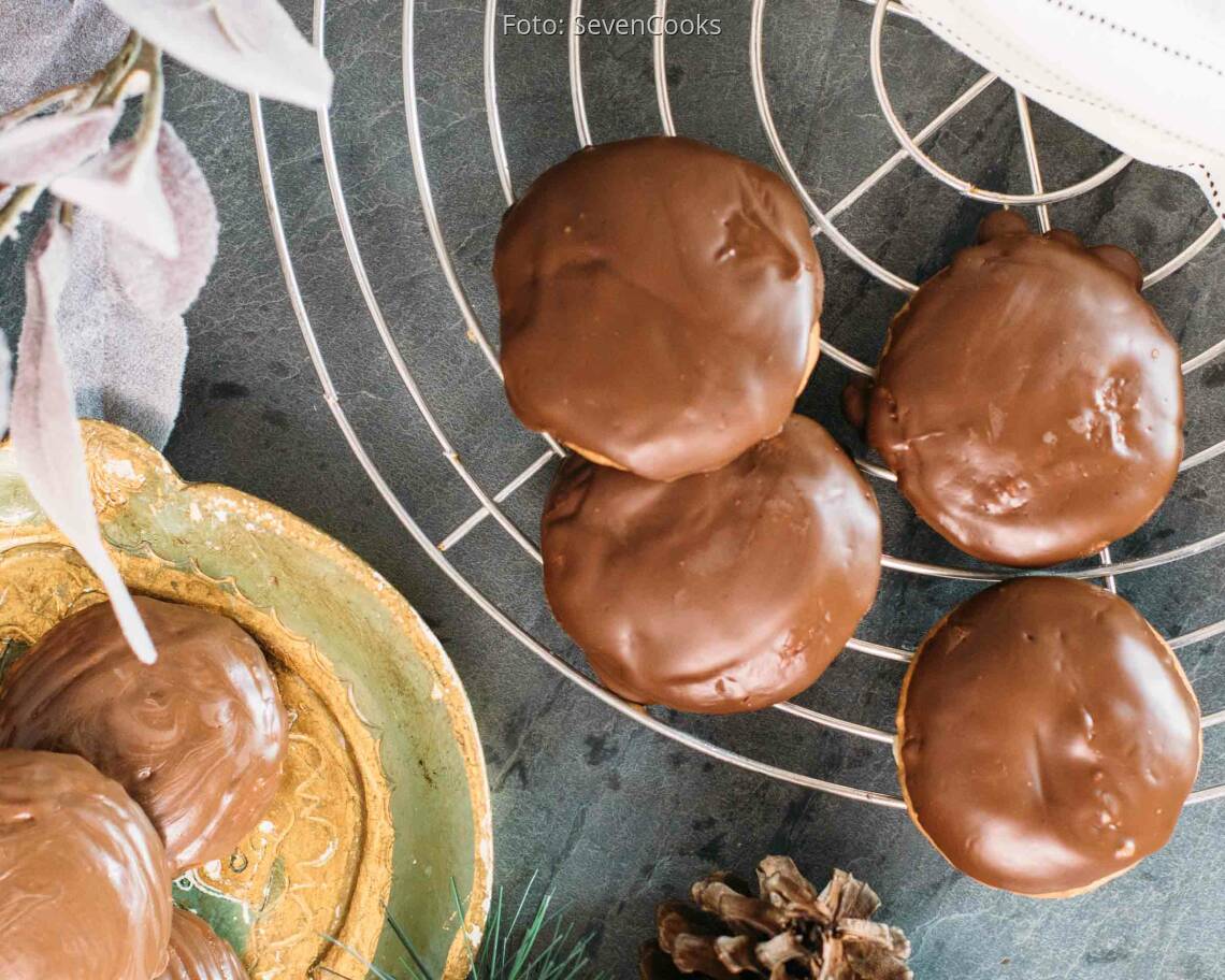 Fertiges Rezept: Lebkuchen mit Honig und Schokolade