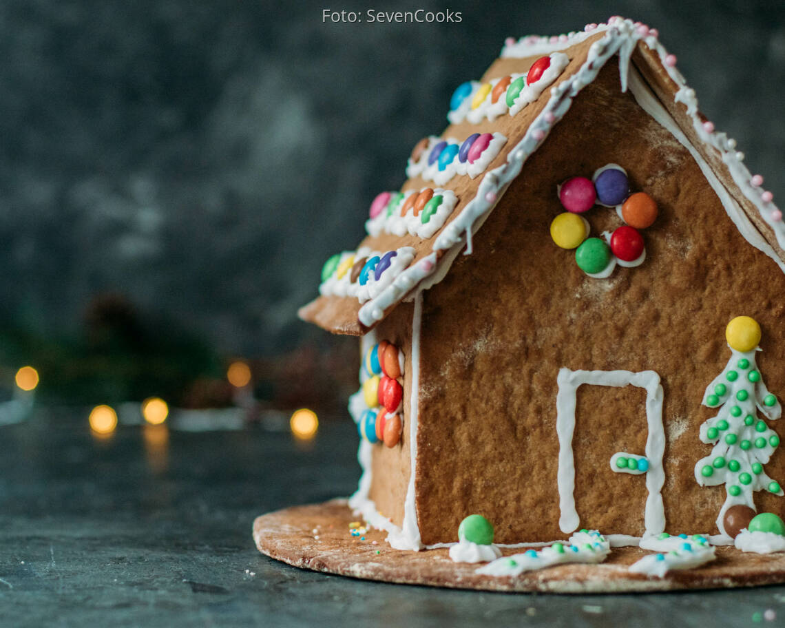 Vegetarisches Rezept: Lebkuchenhaus