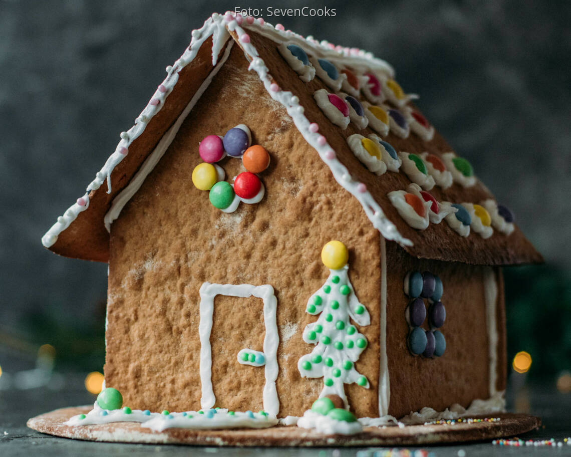 Vegetarisches Rezept: Lebkuchenhaus
