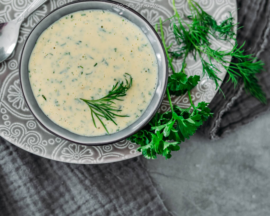 Vegetarisches Rezept: Leichte Kräutermayonnaise 1