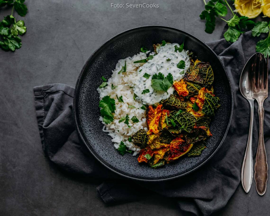 Vegetarisches Rezept: Marinierter Wirsing aus dem Ofen 2