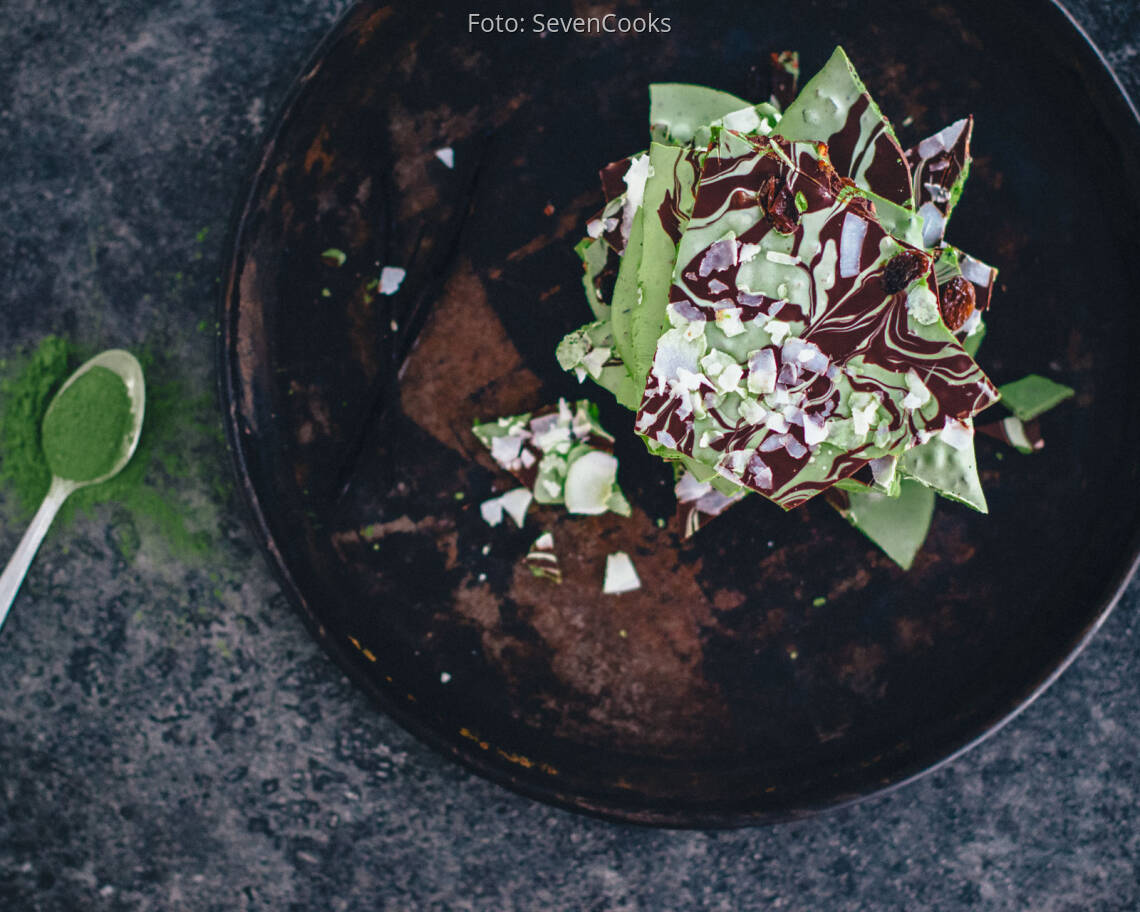 Vegetarisches Rezept: Matcha-Bruch