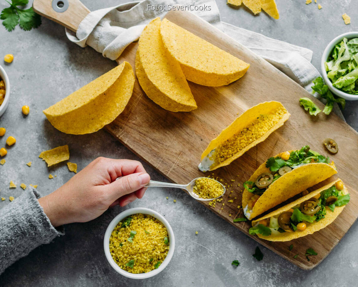 Vegetarisches Rezept: Meal-Prep: Couscous Tacos 2