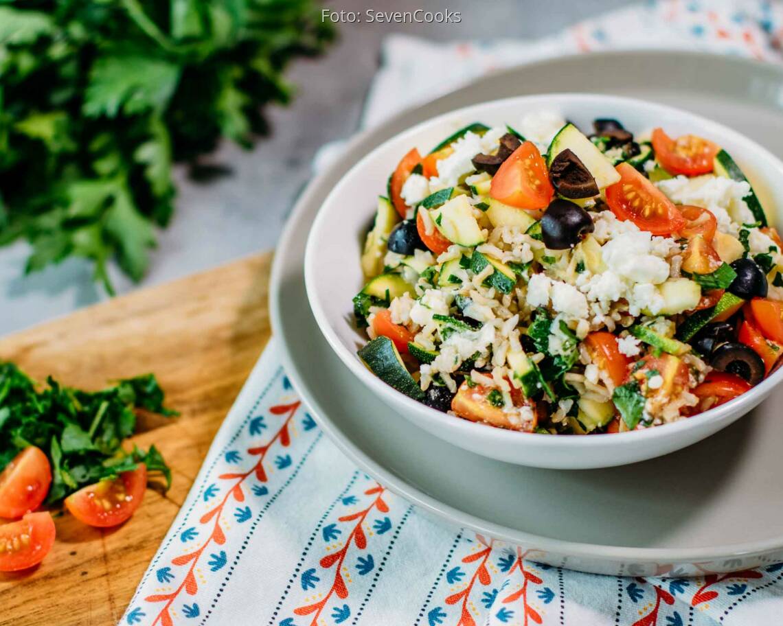 Vegetarisches Rezept: Mediterraner Reissalat_2