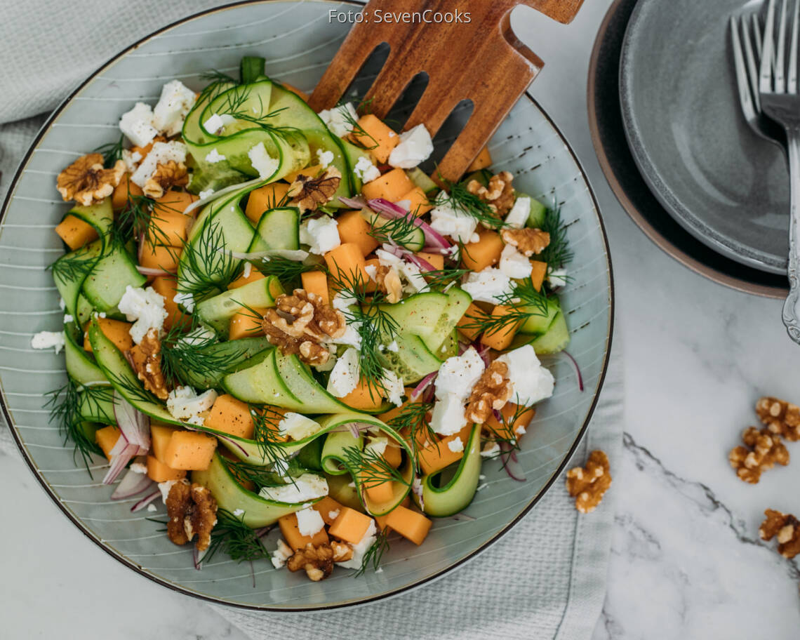 Vegetarisches Rezept: Melonensalat 1