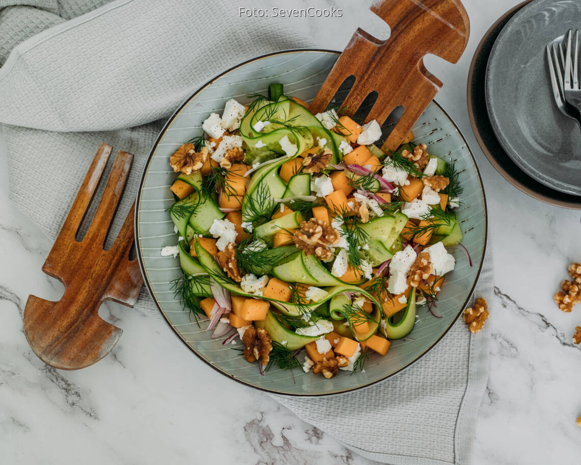 Vegetarisches Rezept: Melonensalat 2