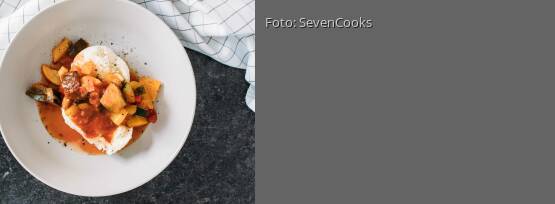 Rezeptbild für "Mozzarella mit mediterranem Gemüse"