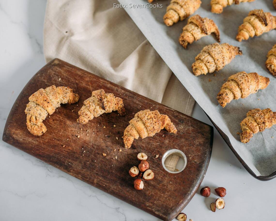 Vegetarisches Rezept: Nusshoernchen