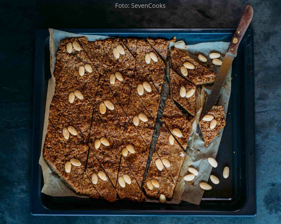 Vegetarisches Rezept: Nusslebkuchen vom Blech 2