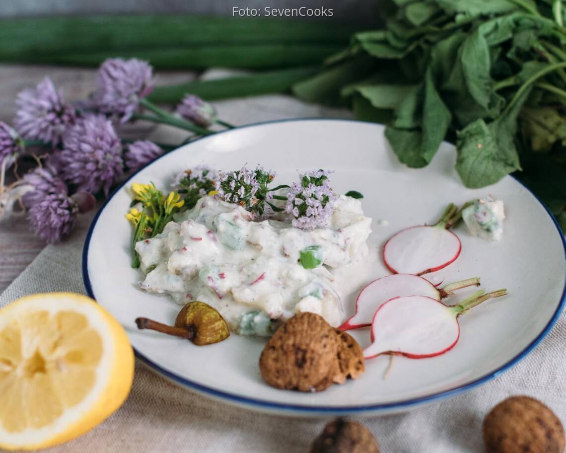 Vegetarisches Rezept: Obazda mit Roquefort, Birne und Walnuss_3