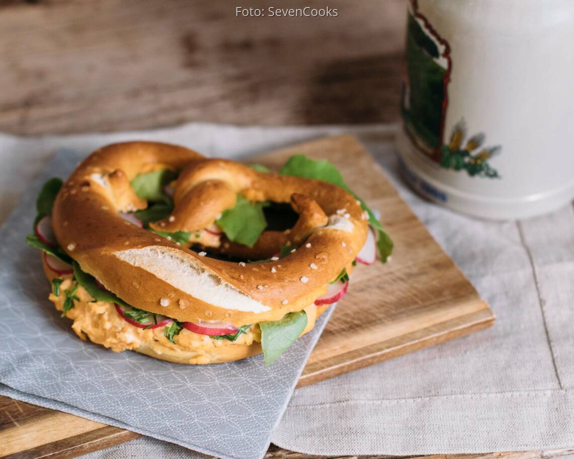 Vegetarisches Rezept: Obazda-Breze