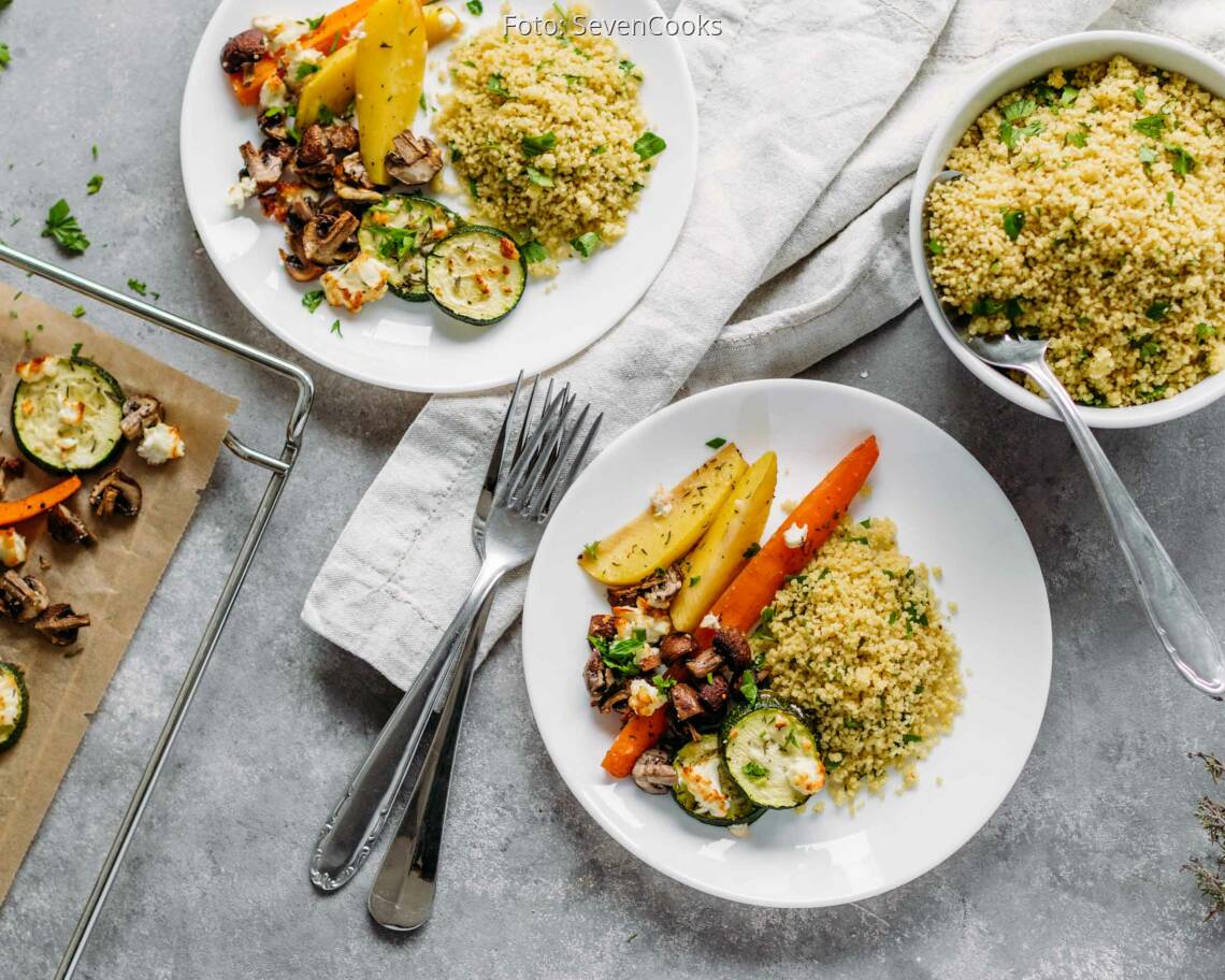 Vegetarisches Rezept: Ofengemüse mit Couscous 1