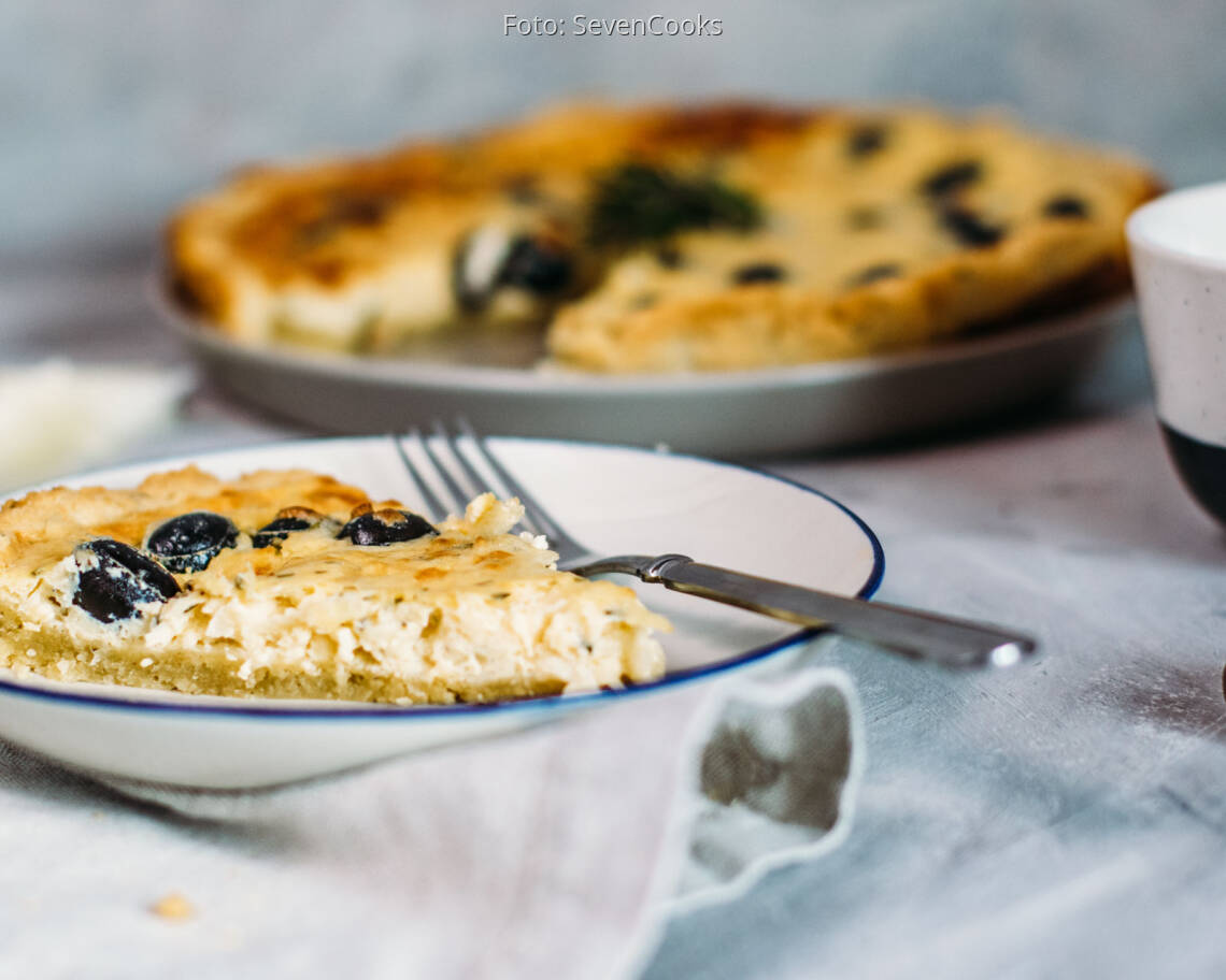 Vegetarisches Rezept: Oliven-Parmesan-Quiche 3