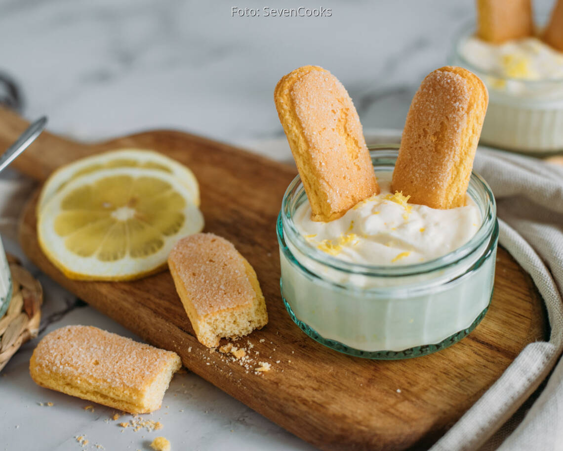 Vegetarisches Rezept: Osterhasen-Mousse mit Zitrone