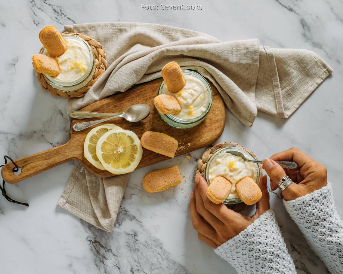 Vegetarisches Rezept: Osterhasen-Mousse mit Zitrone