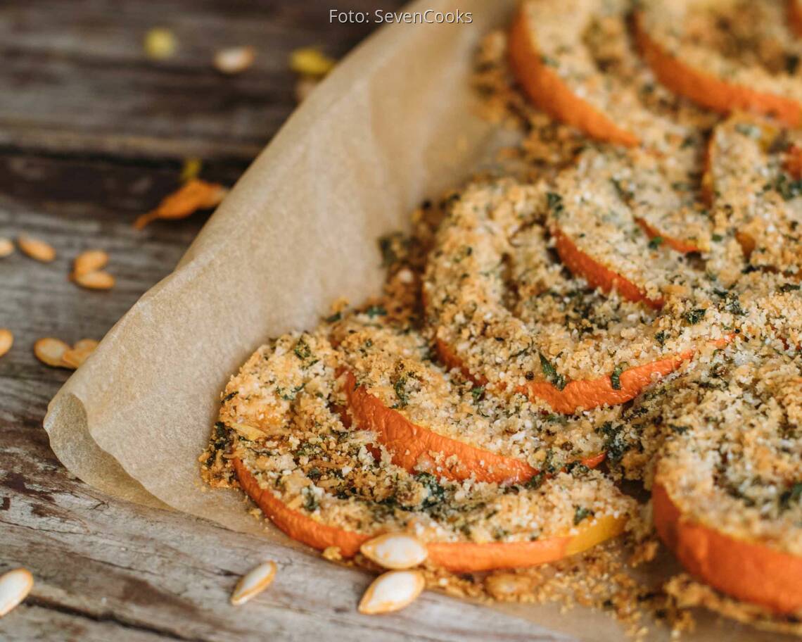 Vegetarisches Rezept: Panierter Hokkaido-Kürbis_3